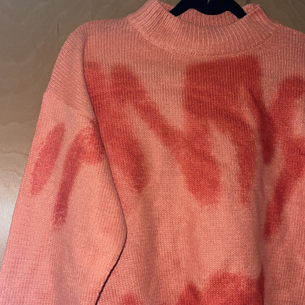 Orange Patterned Sweater - Picture 2 of 5
